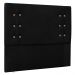 Kit Cabeceira e Calçadeira Recamier Casal 1,40m Gênova Suede Preto - Pallazio