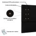 Kit Cabeceira e Calçadeira Recamier Casal 1,40m Gênova Suede Preto - Pallazio