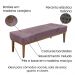 Kit Cabeceira e Calçadeira Recamier King 1,95m Gênova Veludo Uva - Pallazio