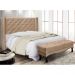Kit Cabeceira e Calçadeira Recamier King 1,95m Vicenza Suede Bege - Pallazio