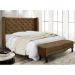 Kit Cabeceira e Calçadeira Recamier King 1,95m Vicenza Suede Caramelo - Pallazio
