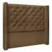 Kit Cabeceira e Calçadeira Recamier King 1,95m Vicenza Suede Caramelo - Pallazio