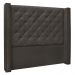 Kit Cabeceira e Calçadeira Recamier King 1,95m Vicenza Suede Cinza - Pallazio