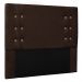 Kit Cabeceira e Calçadeira Recamier Queen 1,60m Gênova Suede Marrom Café - Pallazio