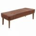 Kit Cabeceira e Calçadeira Recamier Queen 1,60m Gênova Veludo Cobre - Pallazio