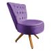 Kit Maca Reta Capitonê 0,70m Sophia com Mocho Base Madeira e Escada Veludo Roxo - Pallazio
