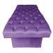 Kit Maca Reta Capitonê 0,80m Sophia com Mocho Base Madeira e Escada Veludo Roxo - Pallazio