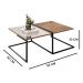 Kit Mesa de Centro Adega e Prateleira Multiuso 60 cm Industrial Ariel Demolição - Pallazio