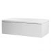 Kit Painel e Calçadeira Baú Casal 1,40m Berlim Corano Branco - Pallazio