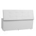 Kit Painel e Calçadeira Baú Casal 1,40m Berlim Corano Branco - Pallazio