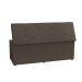 Kit Painel e Calçadeira Baú Casal 1,40m Berlim Suede Marrom - Pallazio