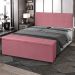 Kit Painel e Calçadeira Baú Casal 1,40m Berlim Suede Rosa - Pallazio