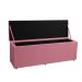 Kit Painel e Calçadeira Baú Casal 1,40m Berlim Suede Rosa - Pallazio