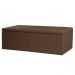 Kit Painel e Calçadeira Baú King 1,95m Berlim Corano Marrom - Pallazio