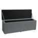 Kit Painel e Calçadeira Baú King 1,95m Berlim Suede Cinza - Pallazio