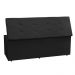 Kit Painel e Calçadeira Baú King 1,95m Berlim Suede Preto - Pallazio