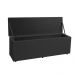 Kit Painel e Calçadeira Baú King 1,95m Berlim Suede Preto - Pallazio