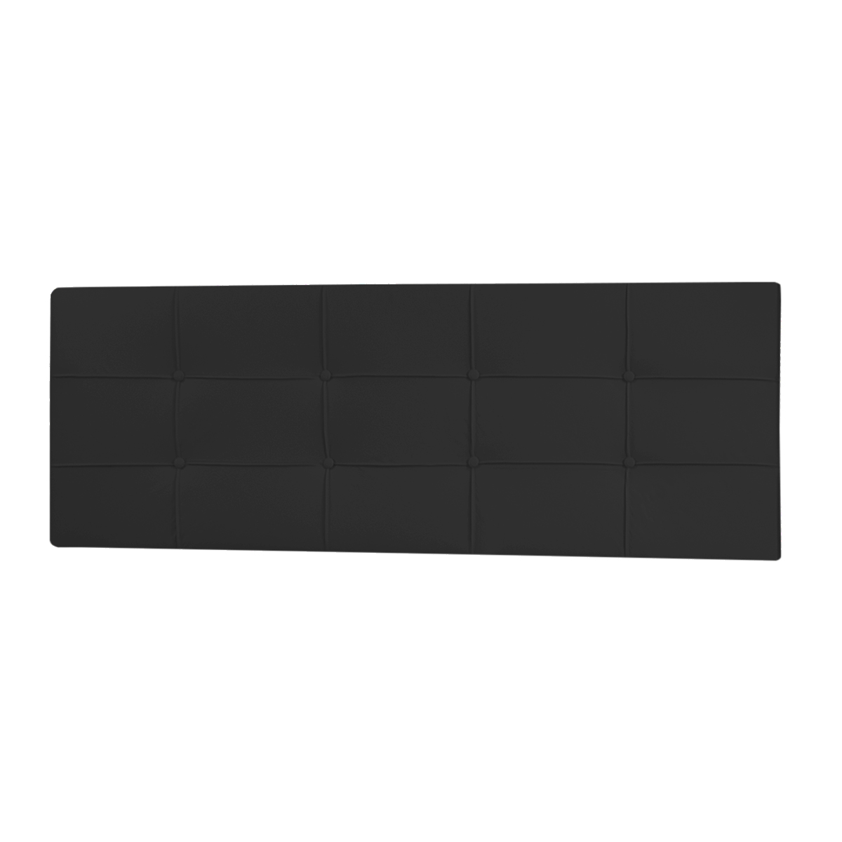 Kit Painel e Calçadeira Baú King 1,95m Roma Corano Preto - Pallazio