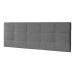 Kit Painel e Calçadeira Baú King 1,95m Roma Suede Cinza - Pallazio
