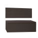 Kit Painel e Calçadeira Baú Queen 1,60m Roma Corano Marrom - Pallazio