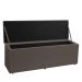 Kit Painel e Calçadeira Baú Queen 1,60m Roma Suede Marrom - Pallazio