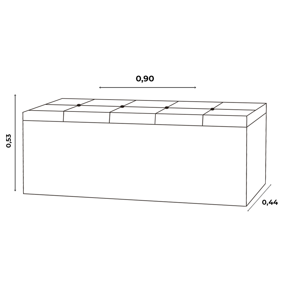 Kit Painel e Calçadeira Baú Solteiro 0,90m Roma Corano Marrom - Pallazio