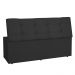 Kit Painel e Calçadeira Baú Solteiro 0,90m Roma Suede Preto - Pallazio