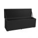 Kit Painel e Calçadeira Baú Solteiro 0,90m Roma Suede Preto - Pallazio
