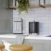 Lixeira de Cozinha Eleganza 6 Litros Metal Preto - Pallazio