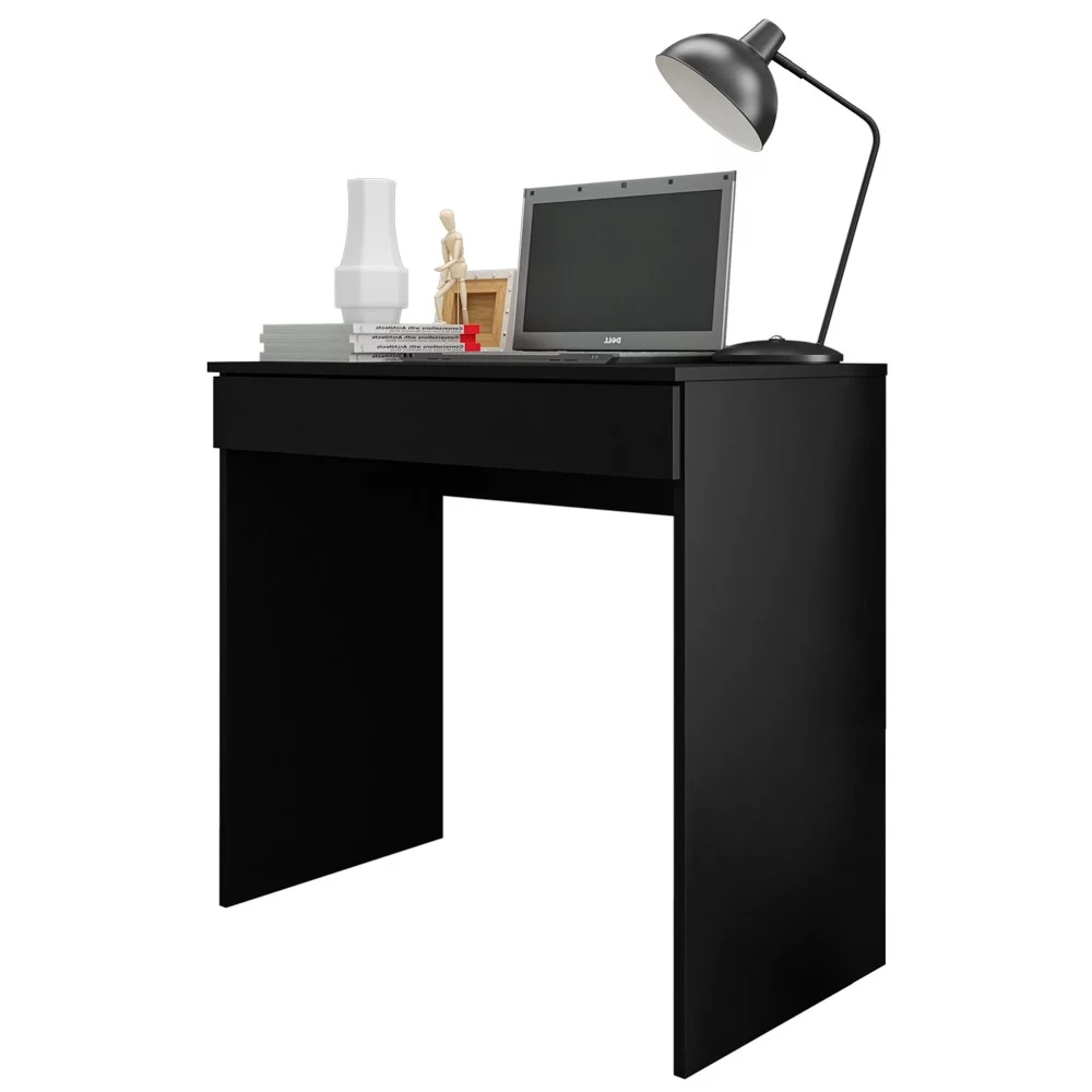 Mesa para Computador Escrivaninha 1 Gaveta Manuela Preto - Pallazio