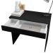 Mesa para Computador Escrivaninha 1 Gaveta Manuela Preto - Pallazio