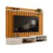 Painel para TV 75 Polegadas com Bancada Suspensa 206cm Monza Cinamomo/Off White - Pallazio