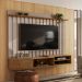 Painel para TV 75 Polegadas com Bancada Suspensa 206cm Monza Fendi/Naturale - Pallazio