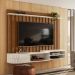 Painel para TV 75 Polegadas com Bancada Suspensa 206cm Monza Naturale/Off White - Pallazio
