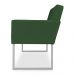 Poltrona Clarice Veludo Verde Base Metálica Industrial Prata - Pallazio