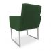 Poltrona Clarice Veludo Verde Base Metálica Industrial Prata - Pallazio