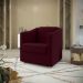 Poltrona Decorativa Ana Suede Marsala Pés Cromado - Pallazio