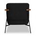 Poltrona Decorativa Celeste Linho Bouclê Preto Base de Ferro Preto - Pallazio