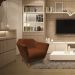Poltrona Decorativa Pérsia Suede Terracota Pés Chanfrado Castanho - Pallazio