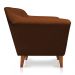 Poltrona Decorativa Pérsia Suede Terracota Pés Chanfrado Castanho - Pallazio