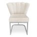 Poltrona Flor Veludo Base Metálica Industrial Prata - Pallazio