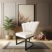 Poltrona Flor Veludo Base Metálica Industrial Preto - Pallazio