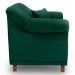Poltrona Para Sala de Estar Vênus Veludo Verde Floresta Pés Castanho - Pallazio