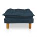 Poltrona de Amamentação com Puff Laura Suede Azul Marinho - Pallazio