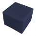Poltrona de Amamentação com Puff Serena Suede Azul Marinho - Pallazio