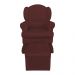 Poltrona de Amamentação com Puff Serena Suede Marsala - Pallazio