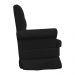 Poltrona de Amamentação com Puff Serena Suede Preto - Pallazio
