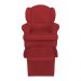 Poltrona de Amamentação com Puff Serena Suede Vermelho - Pallazio