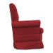 Poltrona de Amamentação com Puff Serena Suede Vermelho - Pallazio