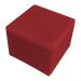 Poltrona de Amamentação com Puff Serena Suede Vermelho - Pallazio